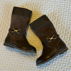 Janie and Jack Brown Leather Equestrian Riding Boots